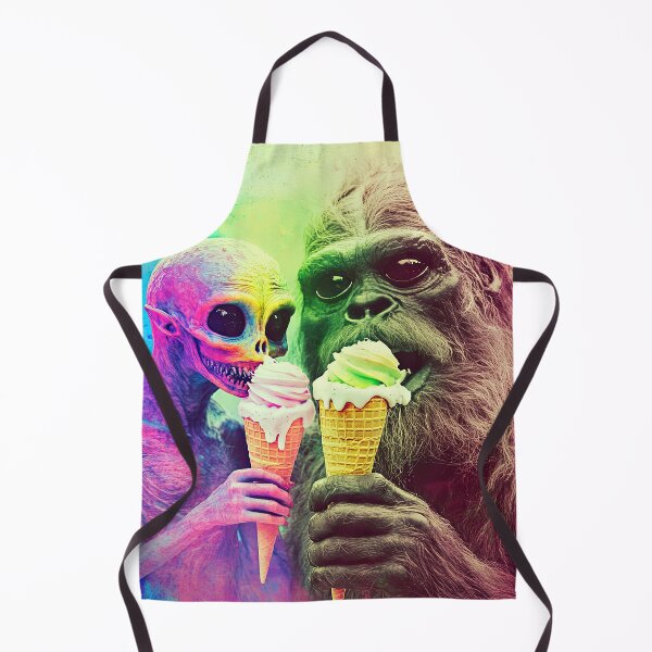 Item preview, Bigfoot and Alien Cosmic Creamery designed and sold by deathxdesign.