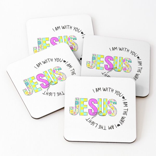 Item preview, JESUS I am with you I am the way I am the light Christian Pattern Text designed and sold by DivineHaven.