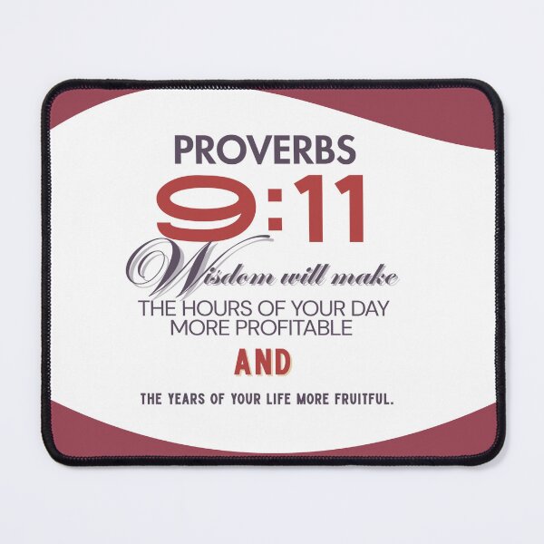 Item preview, 9-11 Proverbs -Burgundy designed and sold by Nathlee-R-Grant.