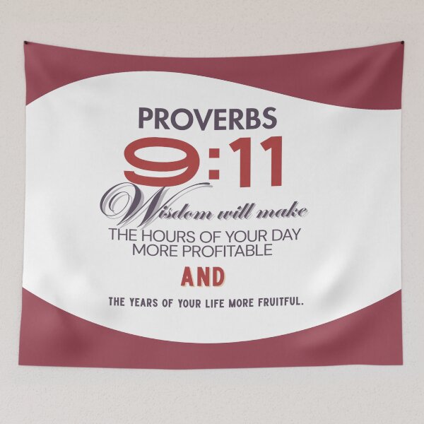 Item preview, 9-11 Proverbs -Burgundy designed and sold by Nathlee-R-Grant.