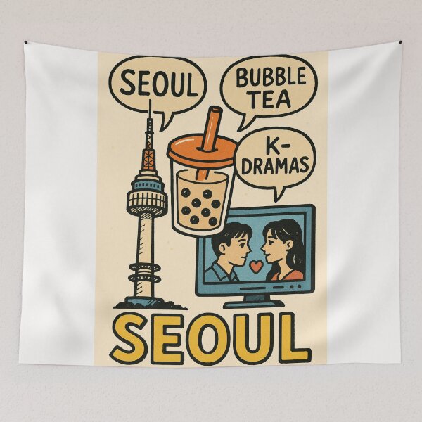 Item preview, Seoul Highlights with Bubble Tea and K-Dramas designed and sold by Places On Earth.