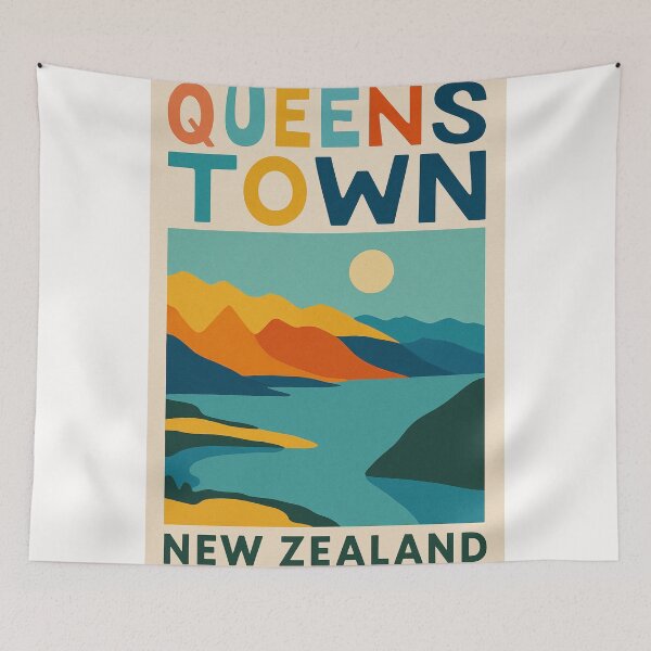 Item preview, Queenstown Sunset Over Lake Wakatipu New Zealand designed and sold by Places On Earth.