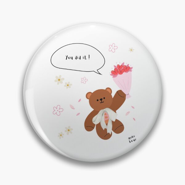 Item preview, You Did It – mono bear messages ( Whte / Transparent )  designed and sold by mintmono-studio.