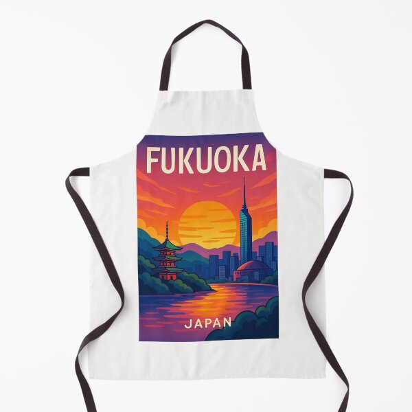 Item preview, Fukuoka Sunset Skyline with Pagoda and Tower designed and sold by Places On Earth.