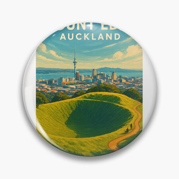 Item preview, : Mount Eden Crater with Auckland City View designed and sold by Places On Earth.