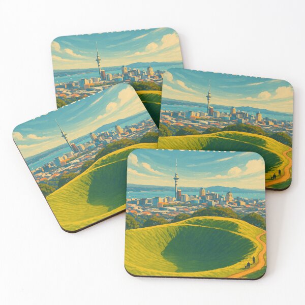 Item preview, : Mount Eden Crater with Auckland City View designed and sold by Places On Earth.