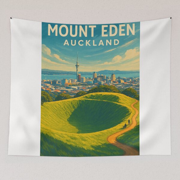 Item preview, : Mount Eden Crater with Auckland City View designed and sold by Places On Earth.