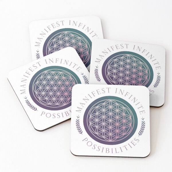 Item preview, Manifest Infinite Possibilities – Flower of Life Spiritual Art designed and sold by BeamiCreations.