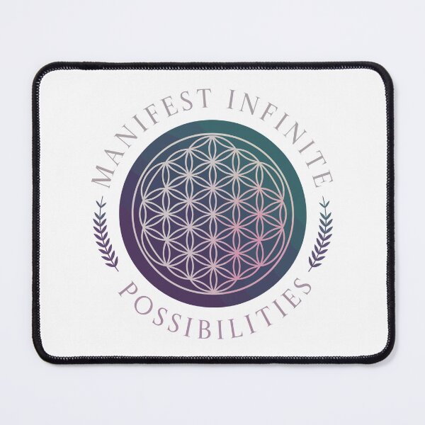Item preview, Manifest Infinite Possibilities – Flower of Life Spiritual Art designed and sold by BeamiCreations.