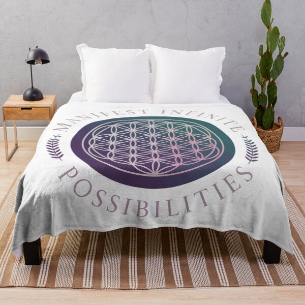 Item preview, Manifest Infinite Possibilities – Flower of Life Spiritual Art designed and sold by BeamiCreations.