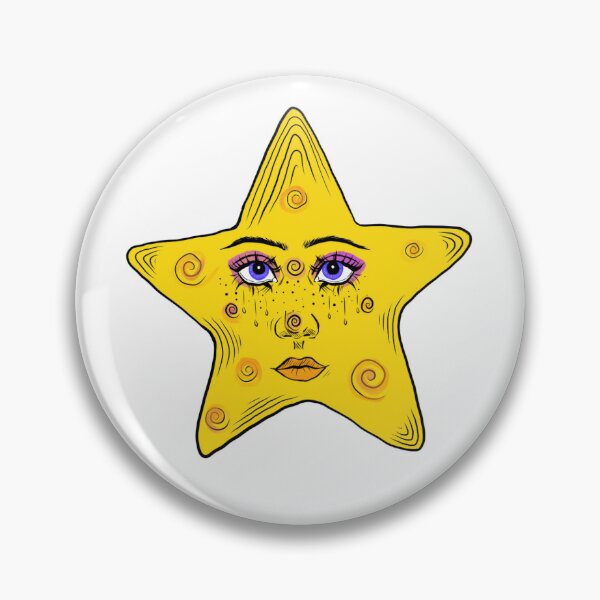 Item preview, 90s Style Whimsy Star Face designed and sold by thewhimsyash.