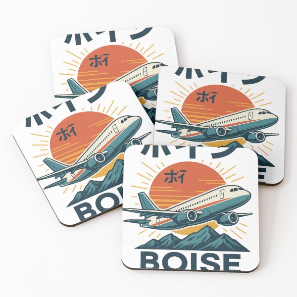 Item preview, Boise Airport Jet Departure with Sunset and Kanji designed and sold by Aryabek.
