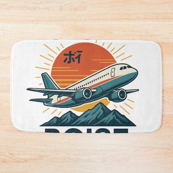 Item preview, Boise Airport Jet Departure with Sunset and Kanji designed and sold by Aryabek.