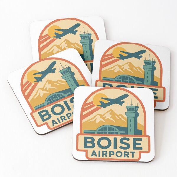 Item preview, Boise Airport Retro Patch with Mountains and Control Tower designed and sold by Aryabek.