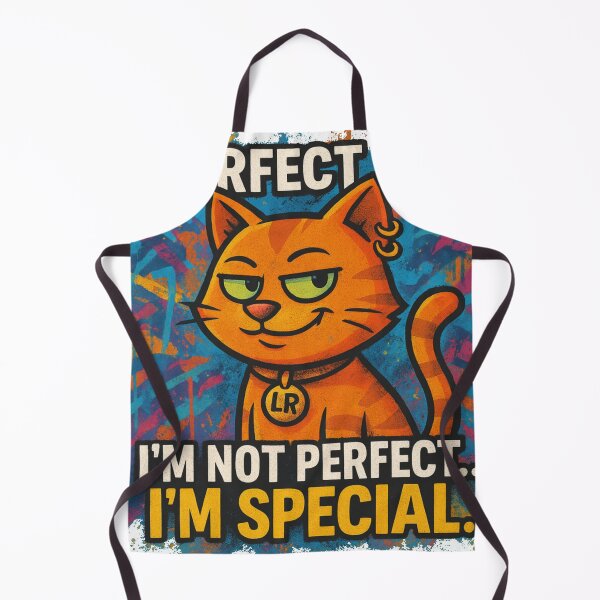 Item preview, Runaway Cat - Purrfect Five - I’m Not Perfect, I’m Special - Graffiti Cat Design designed and sold by LittleRags.