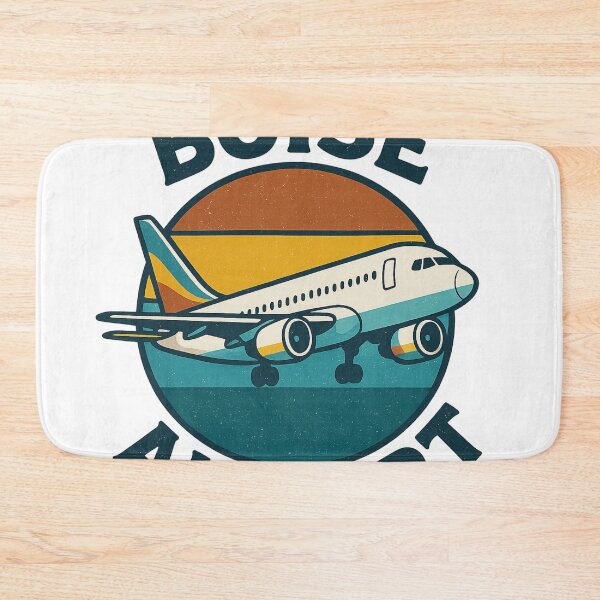 Item preview, Boise Airport Badge with Jet and Sunset Horizon  designed and sold by Aryabek.