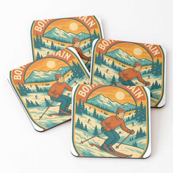 Item preview, Boyne Mountain Ski Resort Vintage Ski Scene designed and sold by Aryabek.