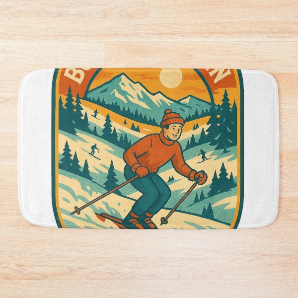 Item preview, Boyne Mountain Ski Resort Vintage Ski Scene designed and sold by Aryabek.