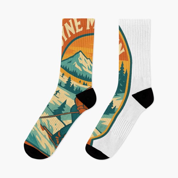 Item preview, Boyne Mountain Ski Resort Vintage Ski Scene designed and sold by Aryabek.