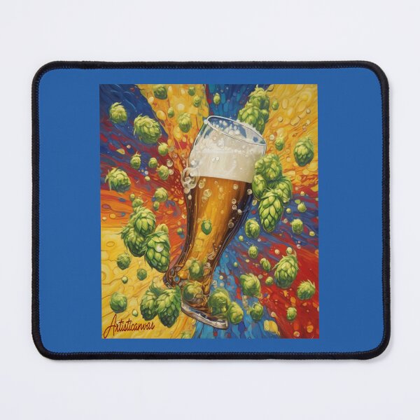 Item preview, "From Beer Glass to Hoppy Cascade: A Brewtiful Transformation" designed and sold by Artisticanvas.