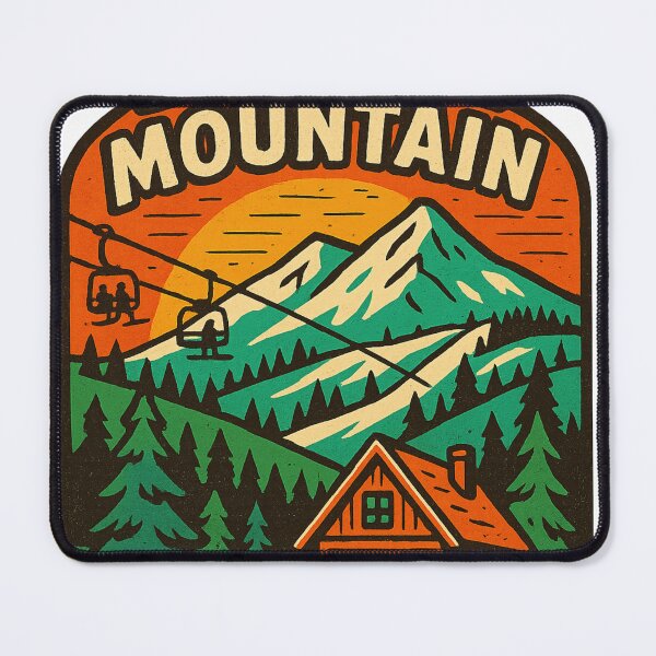 Item preview, Boyne Mountain Sunrise with Lodge and Chairlift designed and sold by Aryabek.