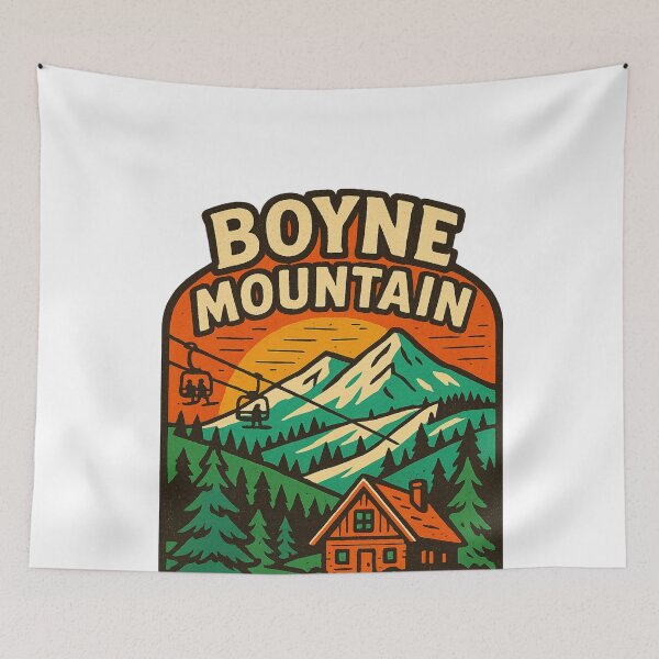Item preview, Boyne Mountain Sunrise with Lodge and Chairlift designed and sold by Aryabek.