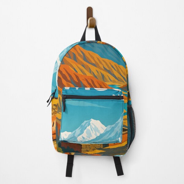 Item preview, Mustang Valley with Chortens and Himalayan Peaks, Nepal designed and sold by Aryabek.