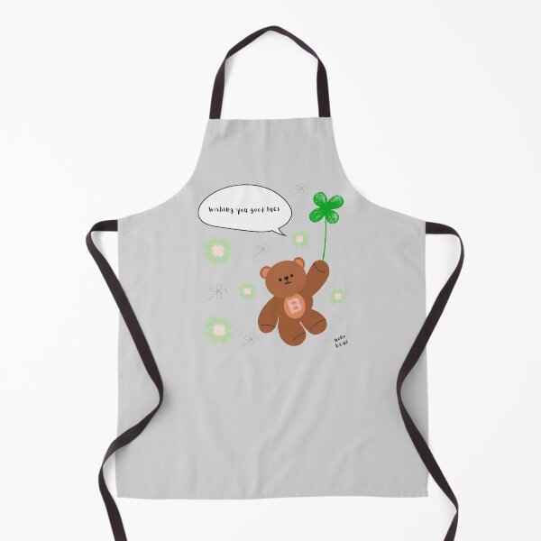 Item preview, Wishing You Good Luck – mono bear messages ( Gray Background ) designed and sold by mintmono-studio.
