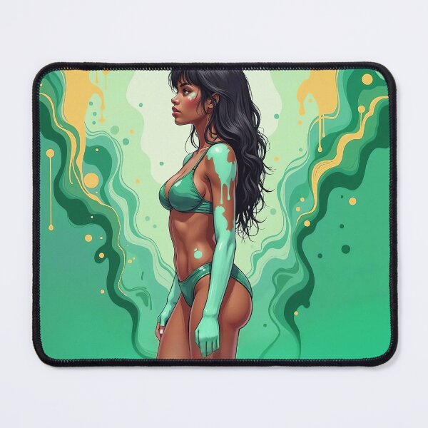 Item preview, Colorful Abstract Bikini Woman Art – Vibrant Painted Body Pop Art Illustration no.8 designed and sold by smARTwork.