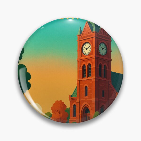 Item preview, Wayne Michigan Park Path and Historic Clock Tower designed and sold by Aryabek.