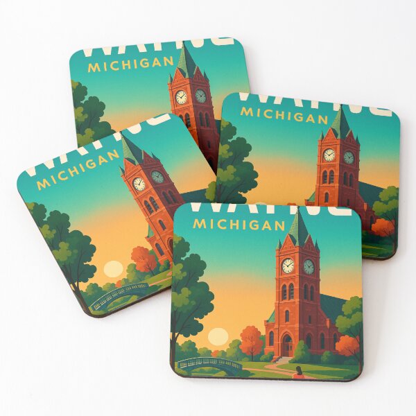 Item preview, Wayne Michigan Park Path and Historic Clock Tower designed and sold by Aryabek.