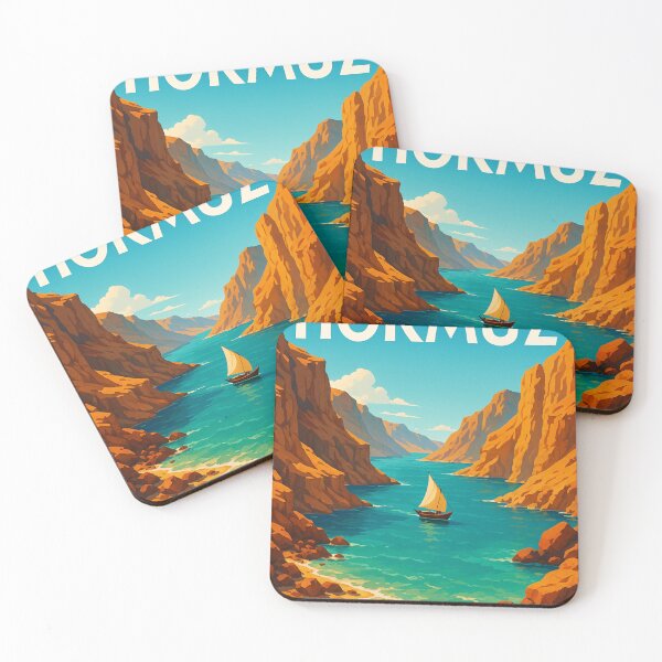 Item preview, Strait of Hormuz Sailing Between Red Cliffs and Blue Sea designed and sold by Aryabek.
