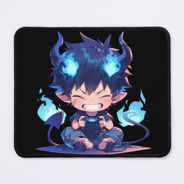 Item preview, Rin Okumura Energetic Gaming Flame Blue Exorcist Anime designed and sold by mildaclairmo.