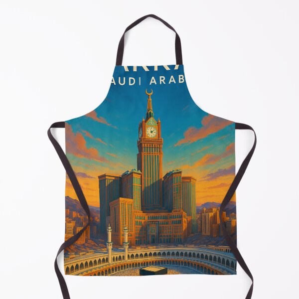 Item preview, Makkah Grand Mosque and Clock Tower in Golden Hour designed and sold by Aryabek.