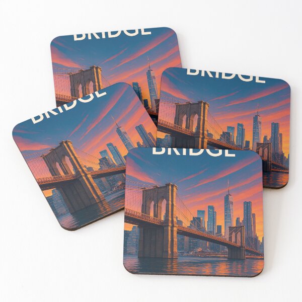 Item preview, Brooklyn Bridge and Manhattan Skyline at Sunset designed and sold by Aryabek.