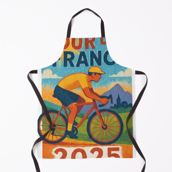 Item preview, Tour de France Cyclist Riding Through French Countryside 2025 designed and sold by Aryabek.
