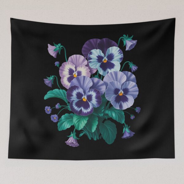 Item preview, alzheimer purple floral pansy dementia alzheimer's awareness designed and sold by brynatshop.