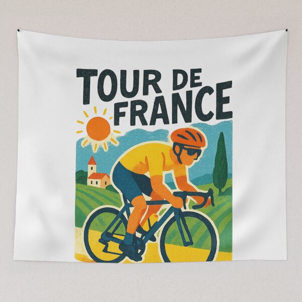 Item preview, Tour de France 2025 Racer Through Rural France designed and sold by Aryabek.