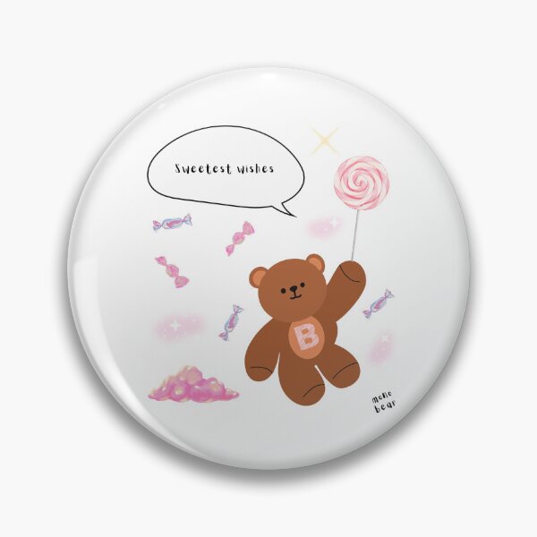 Item preview, Sweetest Wishes – mono bear messages ( White / Transparent ) designed and sold by mintmono-studio.