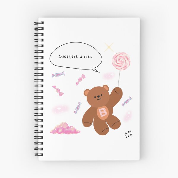 Item preview, Sweetest Wishes – mono bear messages ( White / Transparent ) designed and sold by mintmono-studio.