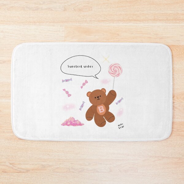 Item preview, Sweetest Wishes – mono bear messages ( White / Transparent ) designed and sold by mintmono-studio.