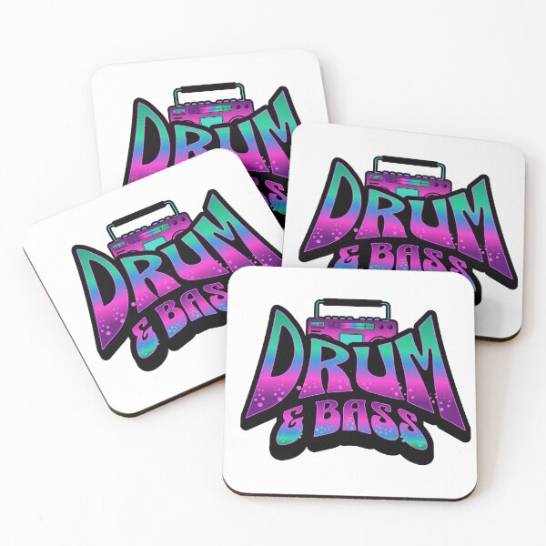 Item preview, DRUM AND BASS  - Neon Boombox (Black)  designed and sold by Discothreadz.
