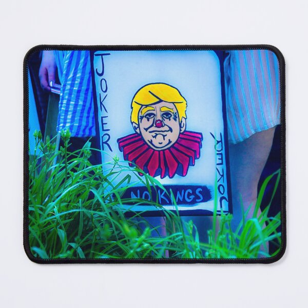 Item preview, Joker in the Grass – Trump Protest Art from the No Kings Rally designed and sold by aadventures.
