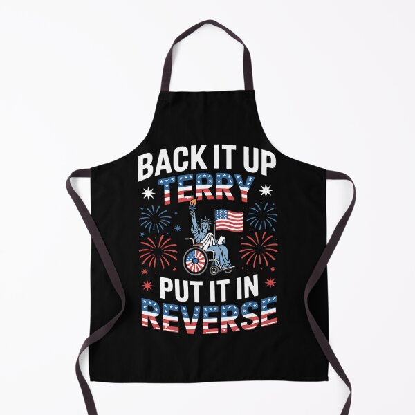Item preview, Back It Up Terry Put It In Reverse Wheelchair 4th of July designed and sold by BakeryDozen.