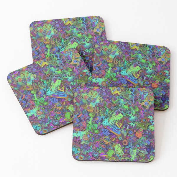 Item preview, Abstract Techno-Chaos | Cyberpunk Neo Art | Rave Party designed and sold by old-district.