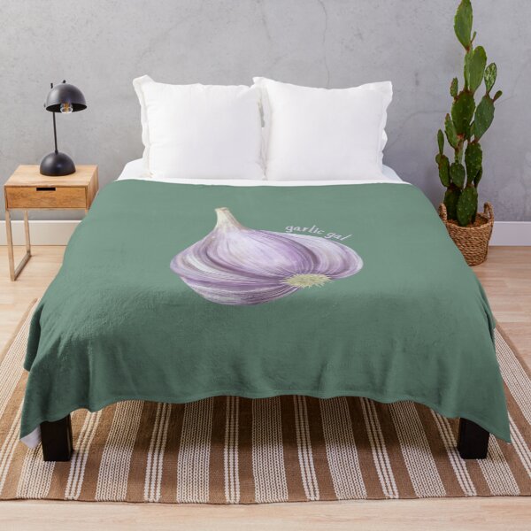 Item preview, Green and Purple Garlic Gal Image designed and sold by Chandra Bellinger.