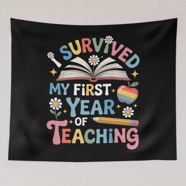 Item preview, Back To School I Survived My First Year Of Teaching designed and sold by brynatshop.