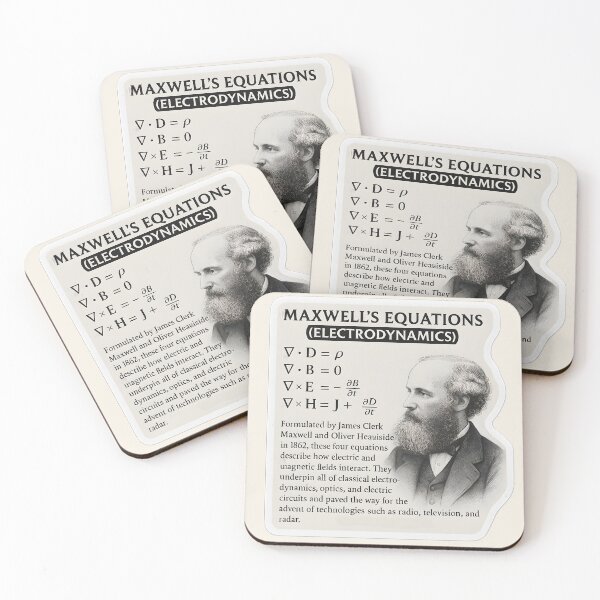 Item preview, Maxwell's Equations Physics Design – Electromagnetism & Engineering Art designed and sold by Physics Lab.