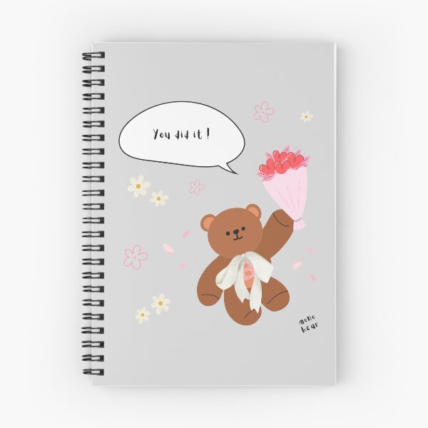 Item preview, You Did It – mono bear messages ( Gray Background ) designed and sold by mintmono-studio.