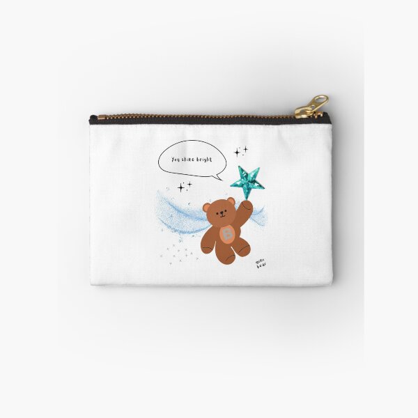Item preview, You Shine Bright – mono bear messages ( White / Transparent ) designed and sold by mintmono-studio.